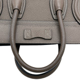 セリーヌ CELINE ラゲージナノショッパー 189243 スリ シルバー金具 ドラムドカーフスキン レディース ハンドバッグ