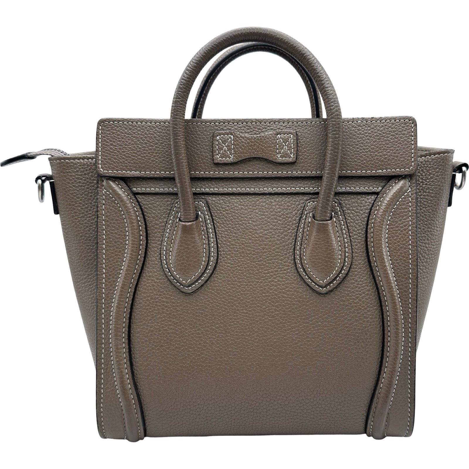 セリーヌ CELINE ラゲージナノショッパー 189243 スリ シルバー金具