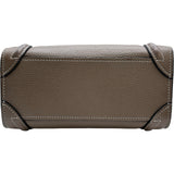 セリーヌ CELINE ラゲージナノショッパー 189243 スリ シルバー金具 ドラムドカーフスキン レディース ハンドバッグ