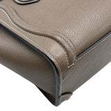 セリーヌ CELINE ラゲージナノショッパー 189243 スリ シルバー金具 ドラムドカーフスキン レディース ハンドバッグ