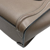 セリーヌ CELINE ラゲージナノショッパー 189243 スリ シルバー金具 ドラムドカーフスキン レディース ハンドバッグ