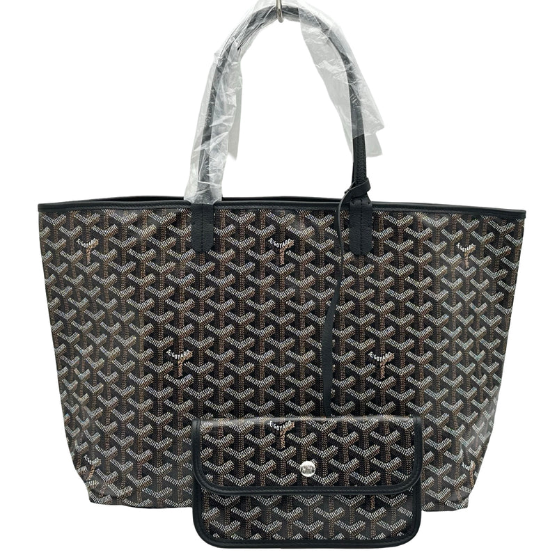 GOYARD 幾何学模様 ブラック トートバッグ ゴヤール GOYARD サンルイPM ブラック ゴヤールディンキャンバス ユニ