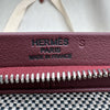 エルメス HERMES カレーシュ・エクスプレス・キャビン R刻印 ルージュアッシュ　シルバー金具 トワル ユニセックス スーツケース