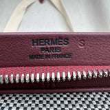 エルメス HERMES カレーシュ・エクスプレス・キャビン R刻印 ルージュアッシュ　シルバー金具 トワル ユニセックス スーツケース