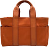 エルメス HERMES アカプルコPM オレンジ シルバー金具 キャンバス・レザー レディース ハンドバッグ