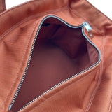 エルメス HERMES アカプルコPM オレンジ シルバー金具 キャンバス・レザー レディース ハンドバッグ