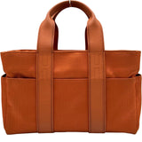 エルメス HERMES アカプルコPM オレンジ シルバー金具 キャンバス・レザー レディース ハンドバッグ