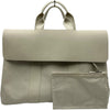 エルメス HERMES ヴァルパラインMM □K刻印 ホワイト シルバー金具 トワル・レザー レディース トートバッグ