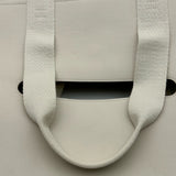 エルメス HERMES ヴァルパラインMM □K刻印 ホワイト シルバー金具 トワル・レザー レディース トートバッグ