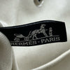 エルメス HERMES ヴァルパラインMM □K刻印 ホワイト シルバー金具 トワル・レザー レディース トートバッグ