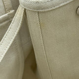 エルメス HERMES ヴァルパラインMM □K刻印 ホワイト シルバー金具 トワル・レザー レディース トートバッグ