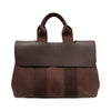 エルメス HERMES ヴァルパラインPM □L刻印 ブラウン/シルバー金具 トワル レディース ハンドバッグ