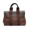 エルメス HERMES ヴァルパラインPM □L刻印 ブラウン/シルバー金具 トワル レディース ハンドバッグ