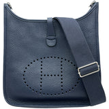 エルメス HERMES エヴリン3PM X刻印 ブルーニュイ/シルバー金具 トリヨン レディース ショルダーバッグ