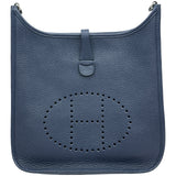 エルメス HERMES エヴリン3PM X刻印 ブルーニュイ/シルバー金具 トリヨン レディース ショルダーバッグ