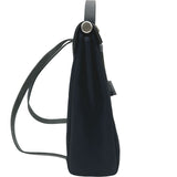 エルメス HERMES エールバッグアドPM ▢G刻印 ブラック シルバー金具 トワル/ハンター レディース リュック・デイパック