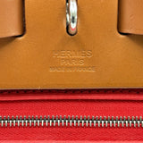 エルメス HERMES エールバッグジップPM C刻印 ピンク シルバー金具 トワル レディース ショルダーバッグ