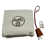 エルメス HERMES エールバッグジップPM C刻印 ピンク シルバー金具 トワル レディース ショルダーバッグ
