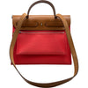 エルメス HERMES エールバッグジップPM C刻印 ピンク シルバー金具 トワル レディース ショルダーバッグ