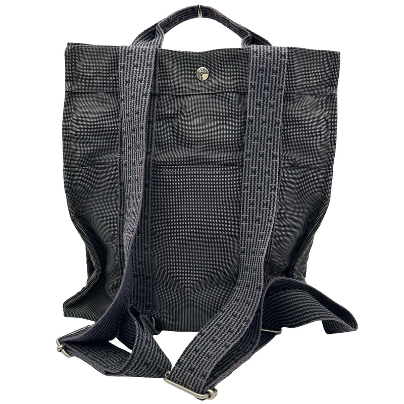 エルメス HERMES エールライン アド MM リュック グレー エルメス HERMES エールラインアドMM グレー シルバー金具 キャンバス