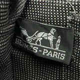 エルメス HERMES エールラインアドMM グレー シルバー金具 キャンバス レディース リュック・デイパック
