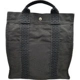エルメス HERMES エールラインアドMM グレー シルバー金具 キャンバス レディース リュック・デイパック