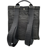 エルメス HERMES エールラインアドMM グレー シルバー金具 キャンバス レディース リュック・デイパック