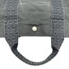 エルメス HERMES エールラインアドMM グレー シルバー金具 キャンバス ユニセックス リュック・デイパック