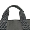 エルメス HERMES エールラインカバス グレー シルバー金具 キャンバス ユニセックス トートバッグ