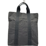 エルメス HERMES エールラインカバス グレー シルバー金具 キャンバス ユニセックス トートバッグ