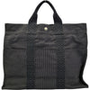 エルメス HERMES エールライントートMM グレー シルバー金具 キャンバス ユニセックス トートバッグ
