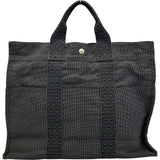 エルメス HERMES エールライントートMM グレー シルバー金具 キャンバス ユニセックス トートバッグ