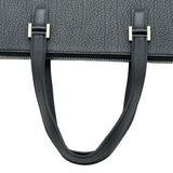 エルメス HERMES エスカパーダ □C刻印 ブラック シルバー金具 フィヨルド レディース トートバッグ