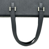 エルメス HERMES エスカパーダ □C刻印 ブラック シルバー金具 フィヨルド レディース トートバッグ