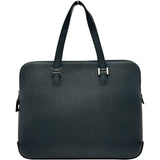 エルメス HERMES エスカパーダ □C刻印 ブラック シルバー金具 フィヨルド レディース トートバッグ
