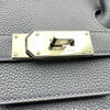 エルメス HERMES オータクロア40 U刻印 ブルーニュイ　シルバー金具 トゴ ユニセックス ハンドバッグ