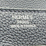 エルメス HERMES オータクロア40 U刻印 ブルーニュイ　シルバー金具 トゴ ユニセックス ハンドバッグ