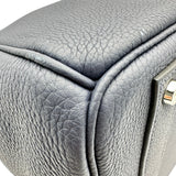 エルメス HERMES オータクロア40 U刻印 ブルーニュイ　シルバー金具 トゴ ユニセックス ハンドバッグ