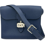 エルメス HERMES サックアデペッシュ21 U刻印 ブルーサフィール シルバー金具 トゴ レディース ショルダーバッグ