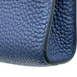 エルメス HERMES サックアデペッシュ21 U刻印 ブルーサフィール シルバー金具 トゴ レディース ショルダーバッグ