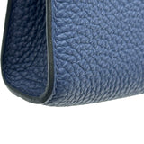 エルメス HERMES サックアデペッシュ21 U刻印 ブルーサフィール シルバー金具 トゴ レディース ショルダーバッグ
