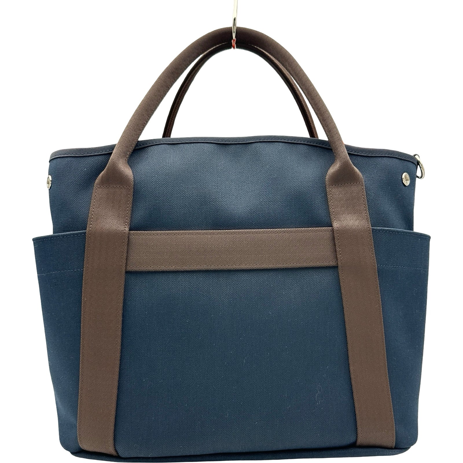 エルメス HERMES サックドパンサージュ B刻印 ネイビー シルバー金具
