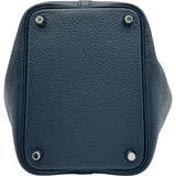 エルメス HERMES ピコタンロック PM B刻印 ブルードプリュス シルバー金具 トリヨン レディース ハンドバッグ