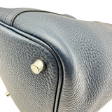 エルメス HERMES ピコタンロック PM B刻印 ブルードプリュス シルバー金具 トリヨン レディース ハンドバッグ