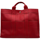 エルメス HERMES フールトゥMM □G刻印 ルージュヴィフ シルバー金具 トゴ レディース トートバッグ