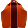 エルメス HERMES ブリッドアブラックPM オレンジ シルバー金具 トワル レディース ハンドバッグ