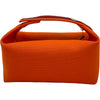 エルメス HERMES ブリッドアブラックPM オレンジ シルバー金具 トワル レディース ハンドバッグ