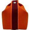 エルメス HERMES ブリッドアブラックPM オレンジ シルバー金具 トワル レディース ハンドバッグ
