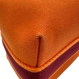 エルメス HERMES ブリッドアブラックPM オレンジ シルバー金具 トワル レディース ハンドバッグ
