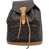 ルイ・ヴィトン LOUIS VUITTON モンスリGM M51135 ブラウン モノグラムキャンバス メンズ リュック・デイパック